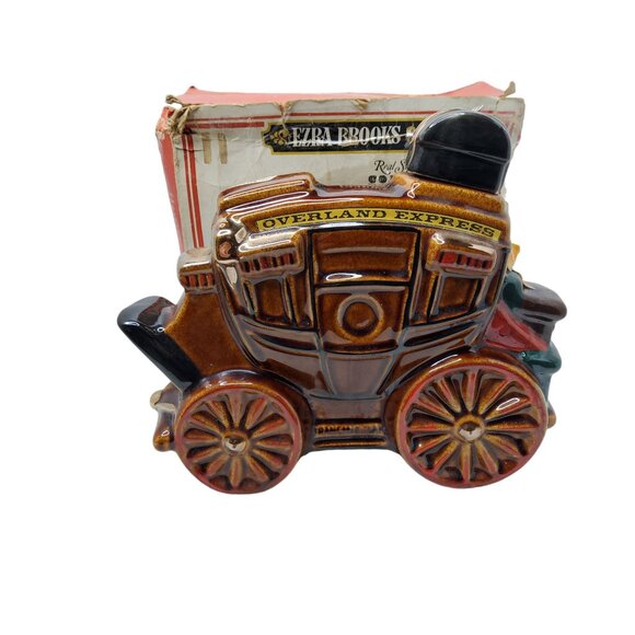 vintage 1969 ezra brooks collector series overland express liquor decanter - Picture 3 of 6